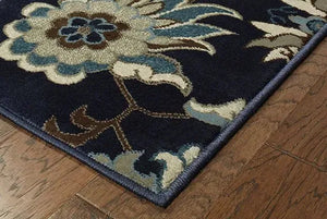 Linden 7811B Navy/ Blue Rug