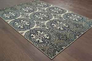 Linden 7818A Navy/ Ivory Rug