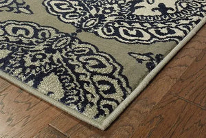 Linden 7818A Navy/ Ivory Rug