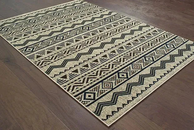 Linden 7824A Grey/ Blue Rug