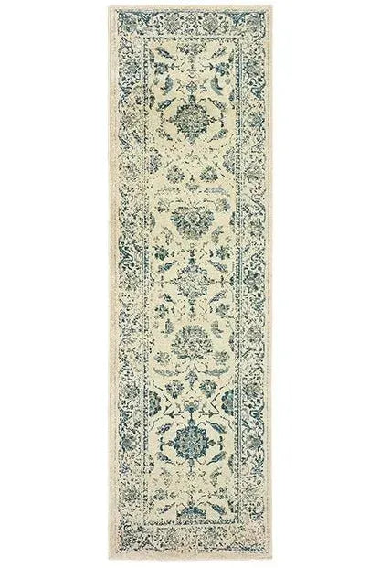 Linden 7909A Ivory/ Blue Rug