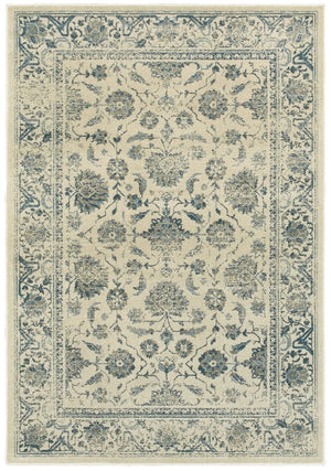 Linden 7909A Ivory/ Blue Rug