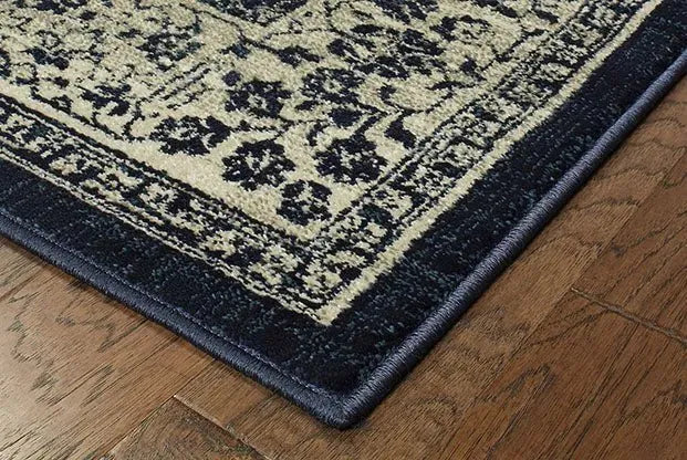 Linden 7937A Navy/ Grey Rug