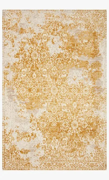 Lindsay LIS-01 Gold/Antique White Rug