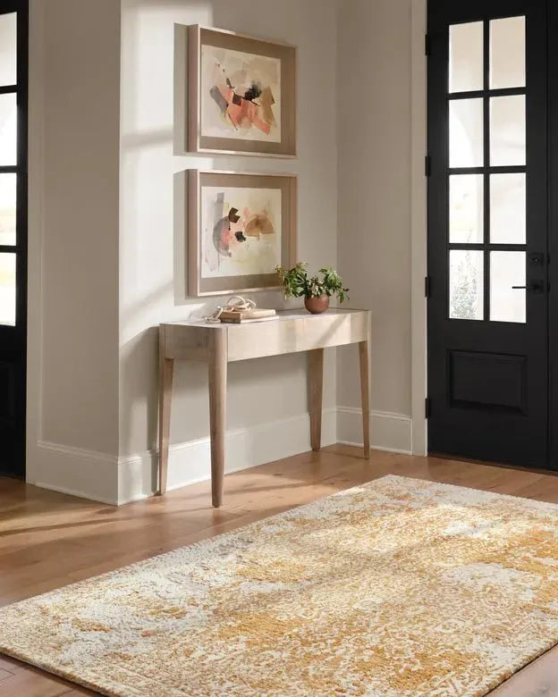 Lindsay LIS-01 Gold/Antique White Rug