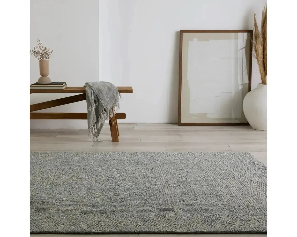 Lineage LNE02 Blue/Cream Rug