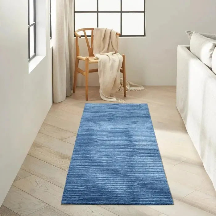 Linear (CK010) LNR01 Blue Rug