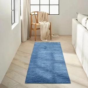 Linear (CK010) LNR01 Blue Rug