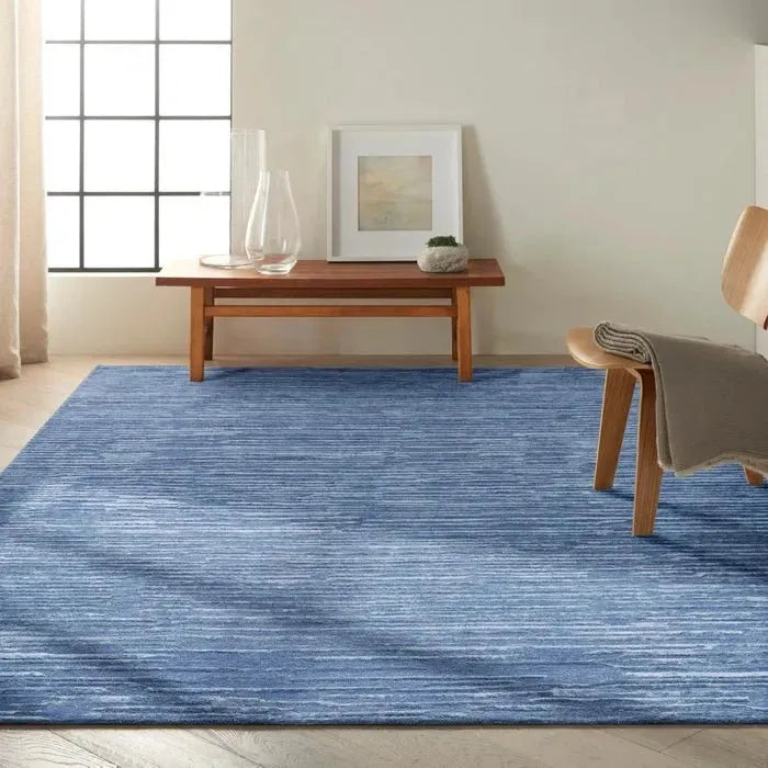 Linear (CK010) LNR01 Blue Rug