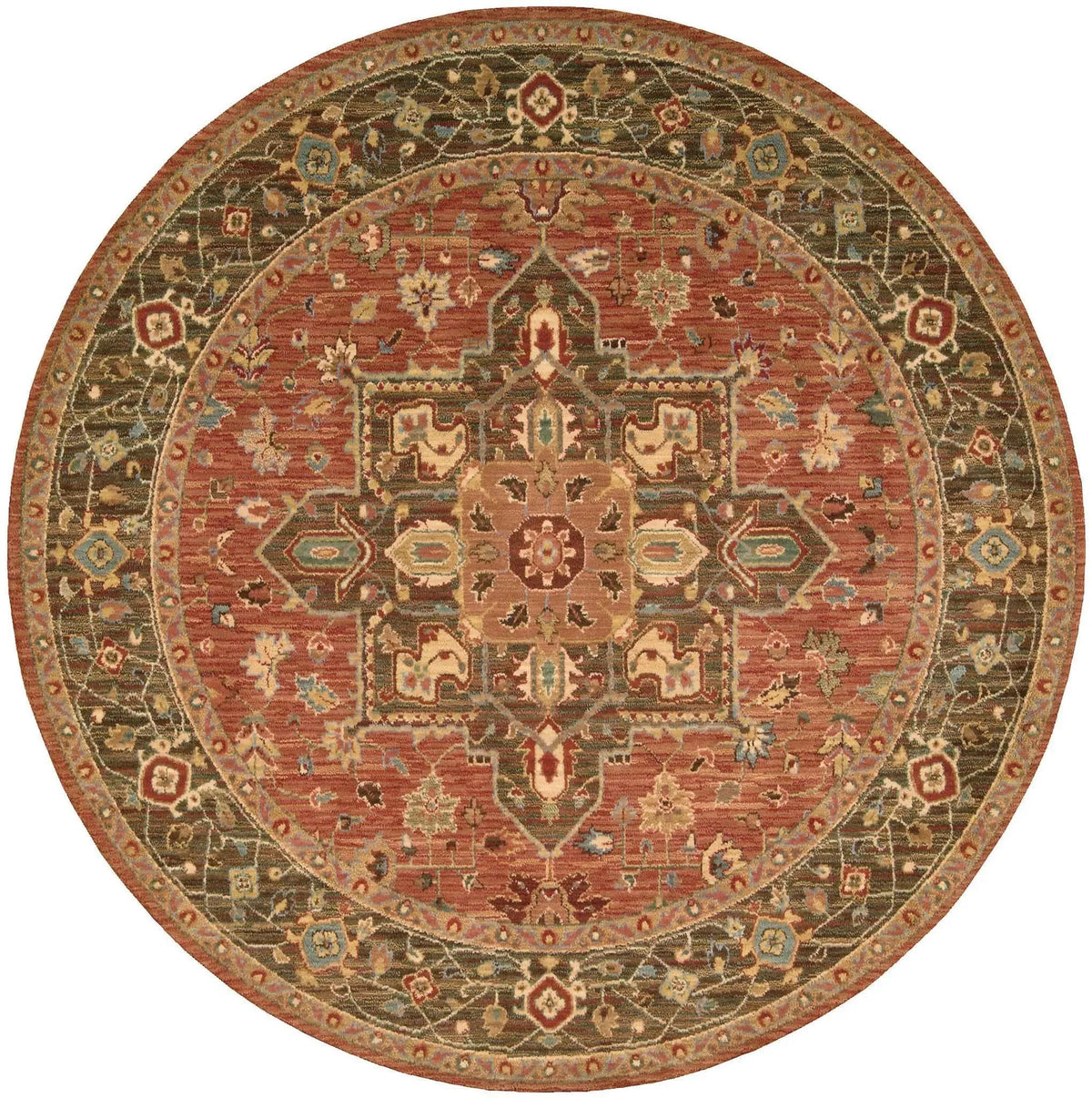 Living Treasures LI01 Rust Rug