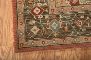 Living Treasures LI01 Rust Rug