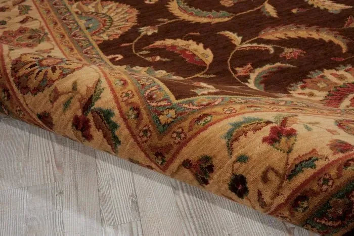 Living Treasures LI04 Brown Rug