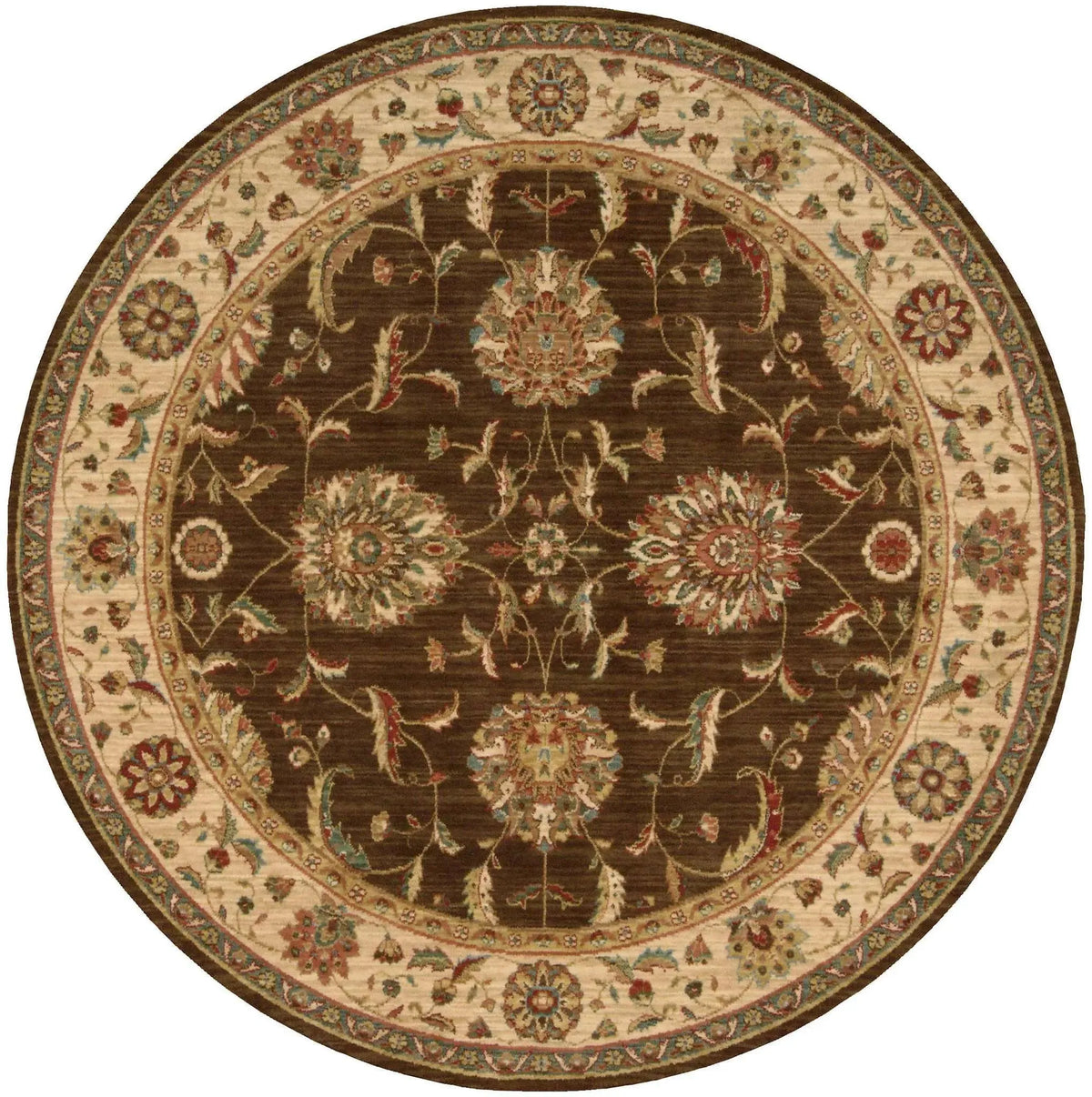 Living Treasures LI04 Brown Rug