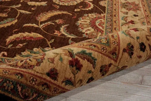 Living Treasures LI04 Brown Rug