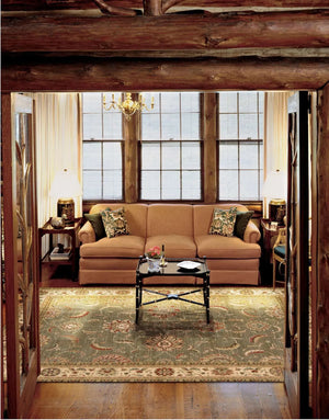 Living Treasures LI04 Green Rug