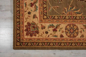 Living Treasures LI04 Green Rug