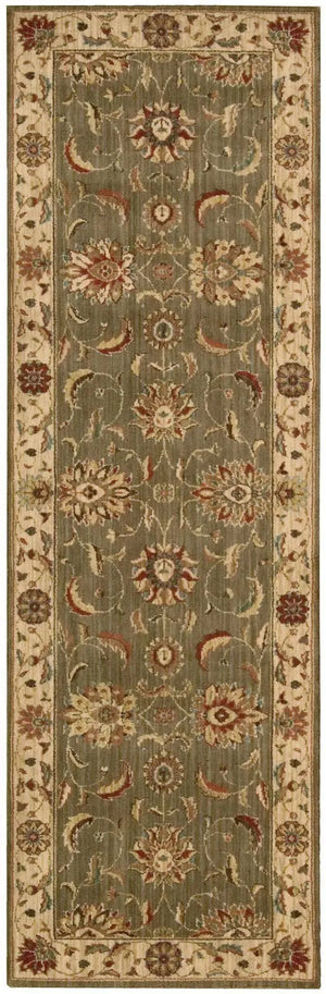 Living Treasures LI04 Green Rug