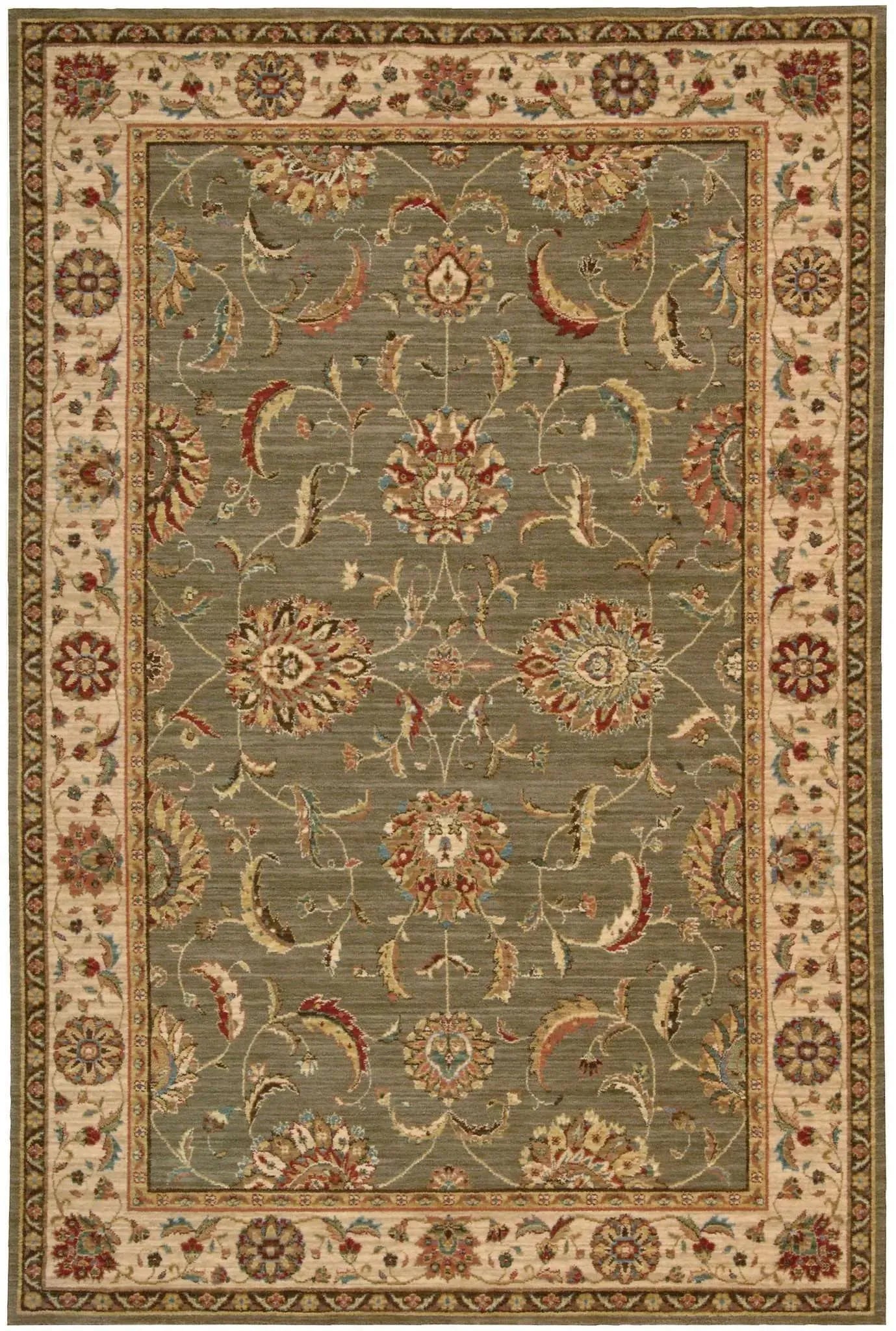 Living Treasures LI04 Green Rug