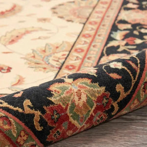 Living Treasures LI04 Ivory/Black Rug