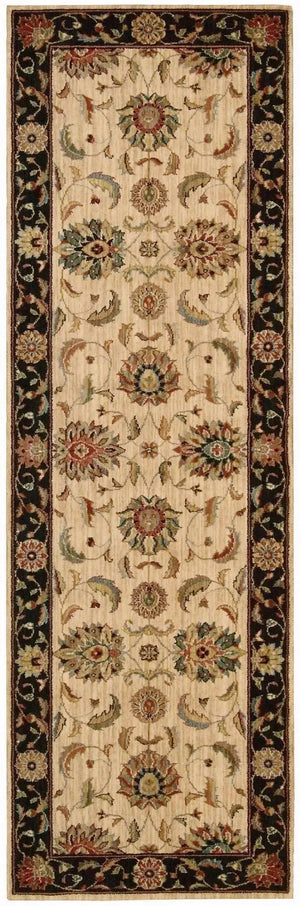 Living Treasures LI04 Ivory/Black Rug