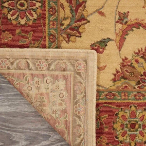 Living Treasures LI04 Ivory/Red Rug