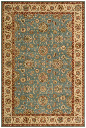 Living Treasures LI05 Aqua Rug