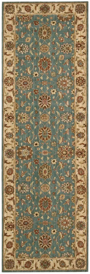 Living Treasures LI05 Aqua Rug
