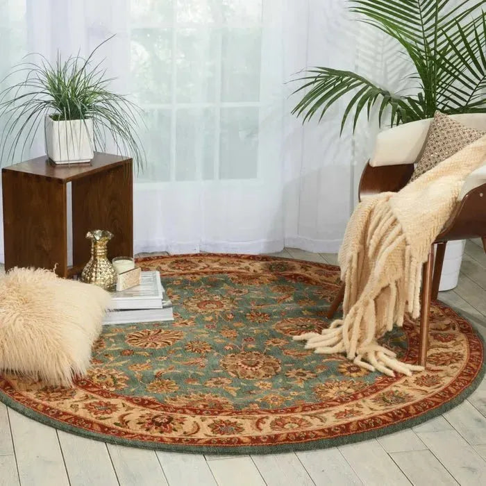 Living Treasures LI05 Aqua Rug