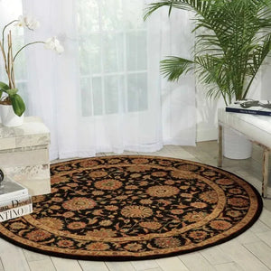 Living Treasures LI05 Black Rug