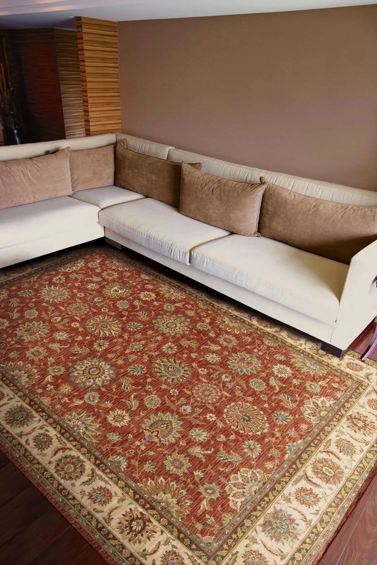 Living Treasures LI05 Rust Rug