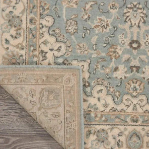 Living Treasures LI15 Aqua/Ivory Rug