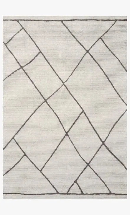Logan LOG-01 Ivory/Charcoal Rug