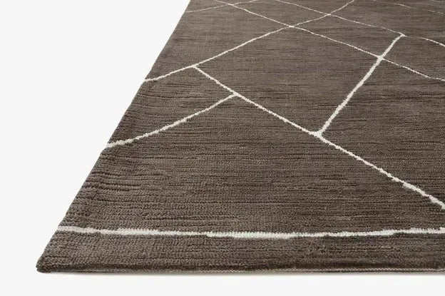 Logan LOG-01 Mocha/White Rug