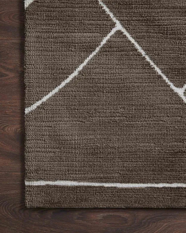 Logan LOG-01 Mocha/White Rug
