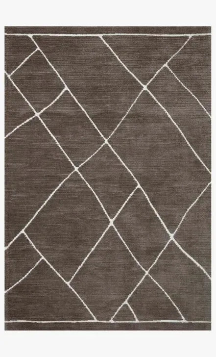 Logan LOG-01 Mocha/White Rug