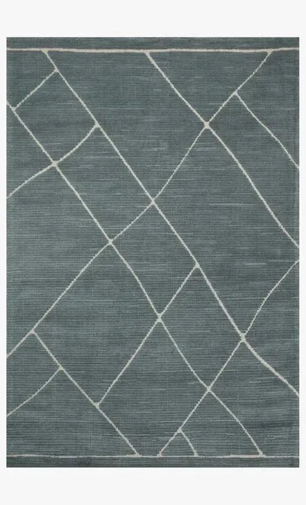 Logan LOG-01 Slate/White Rug