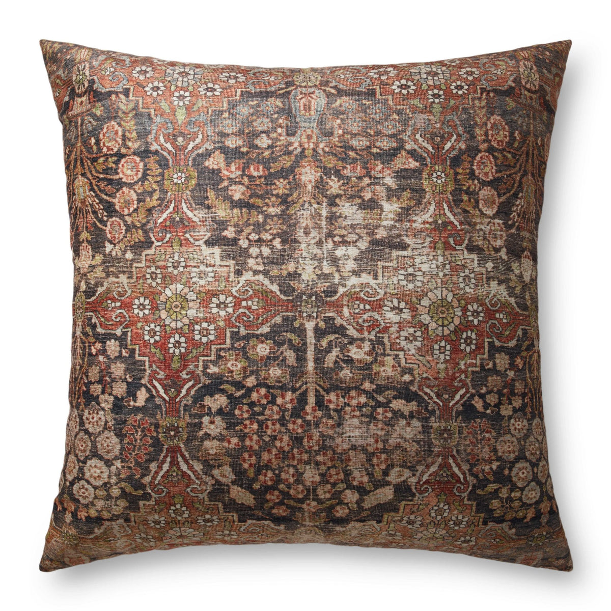 Loloi Fp0013 Red/Multi Pouf