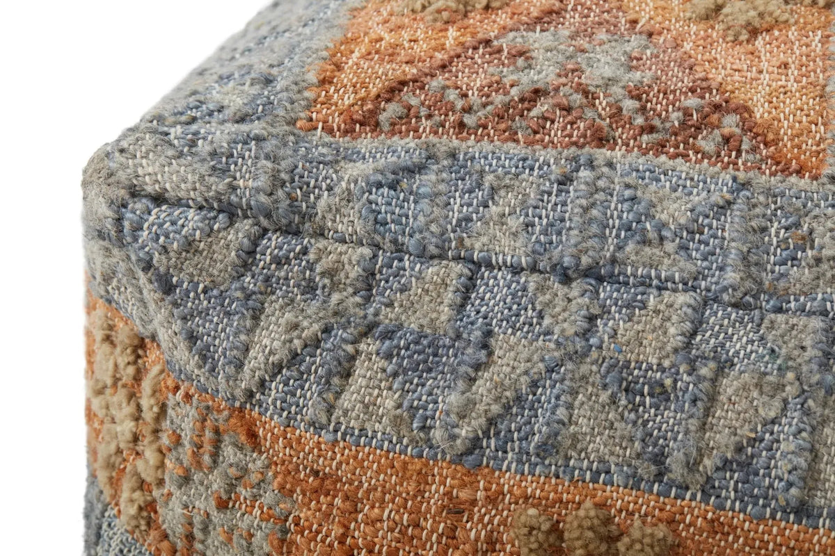 Loloi Lpf0018 Blue/Multi Pouf