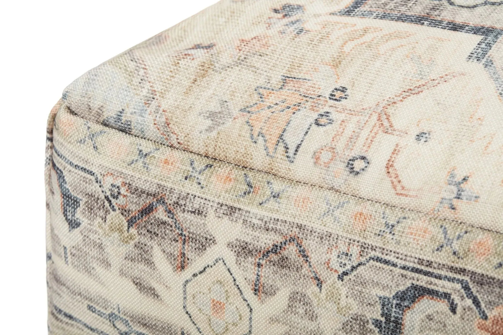 Loloi Lpf0021 Beige/Multi Pouf