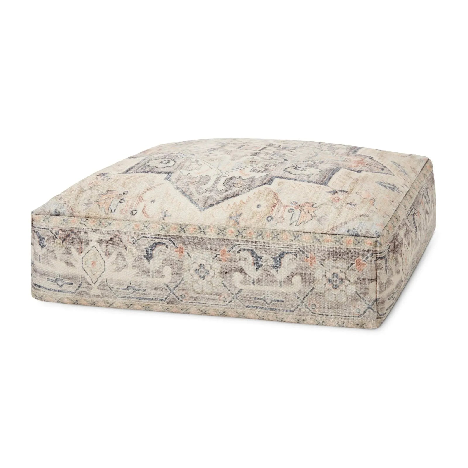 Loloi Lpf0021 Beige/Multi Pouf