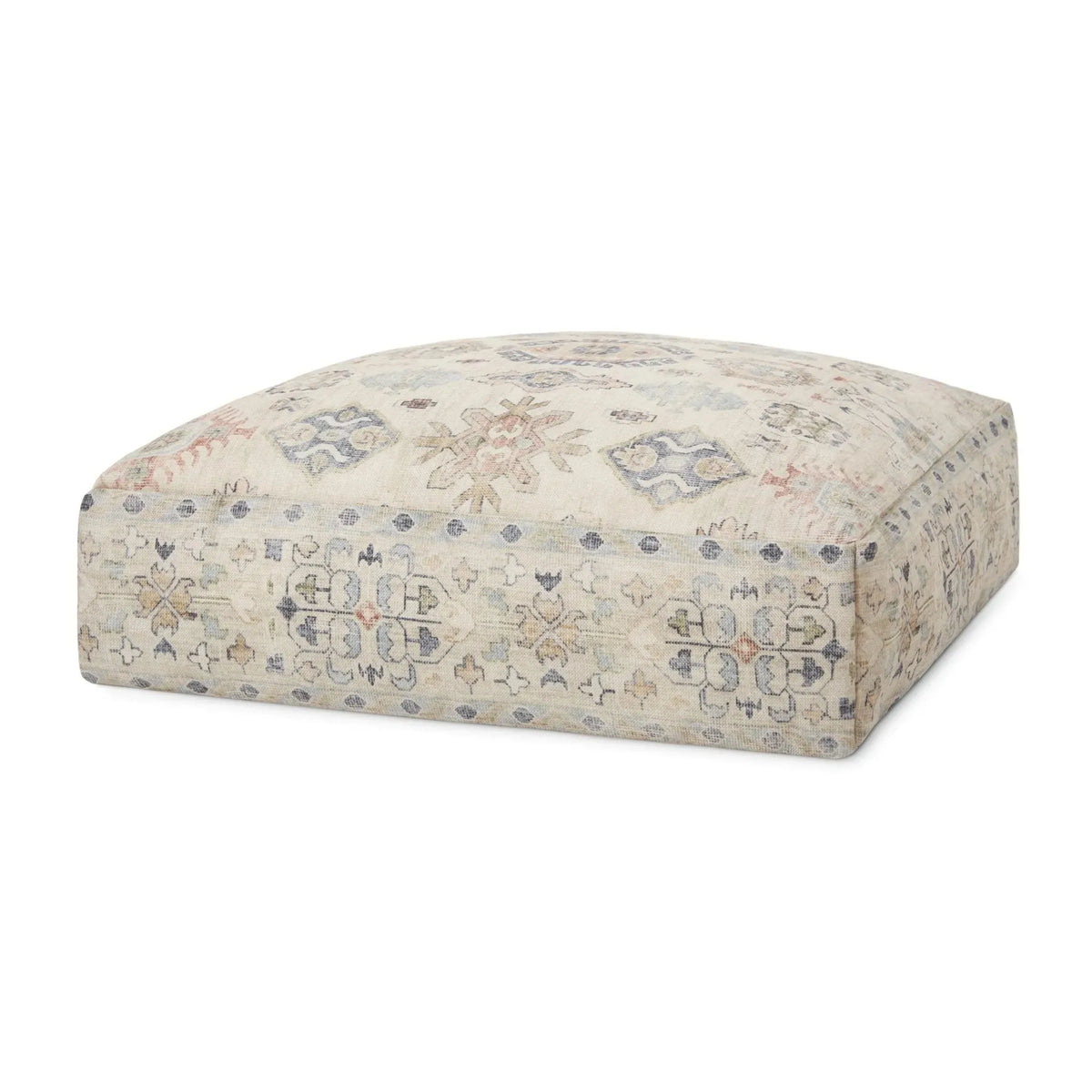 Loloi Lpf0022 Ivory/Multi Pouf