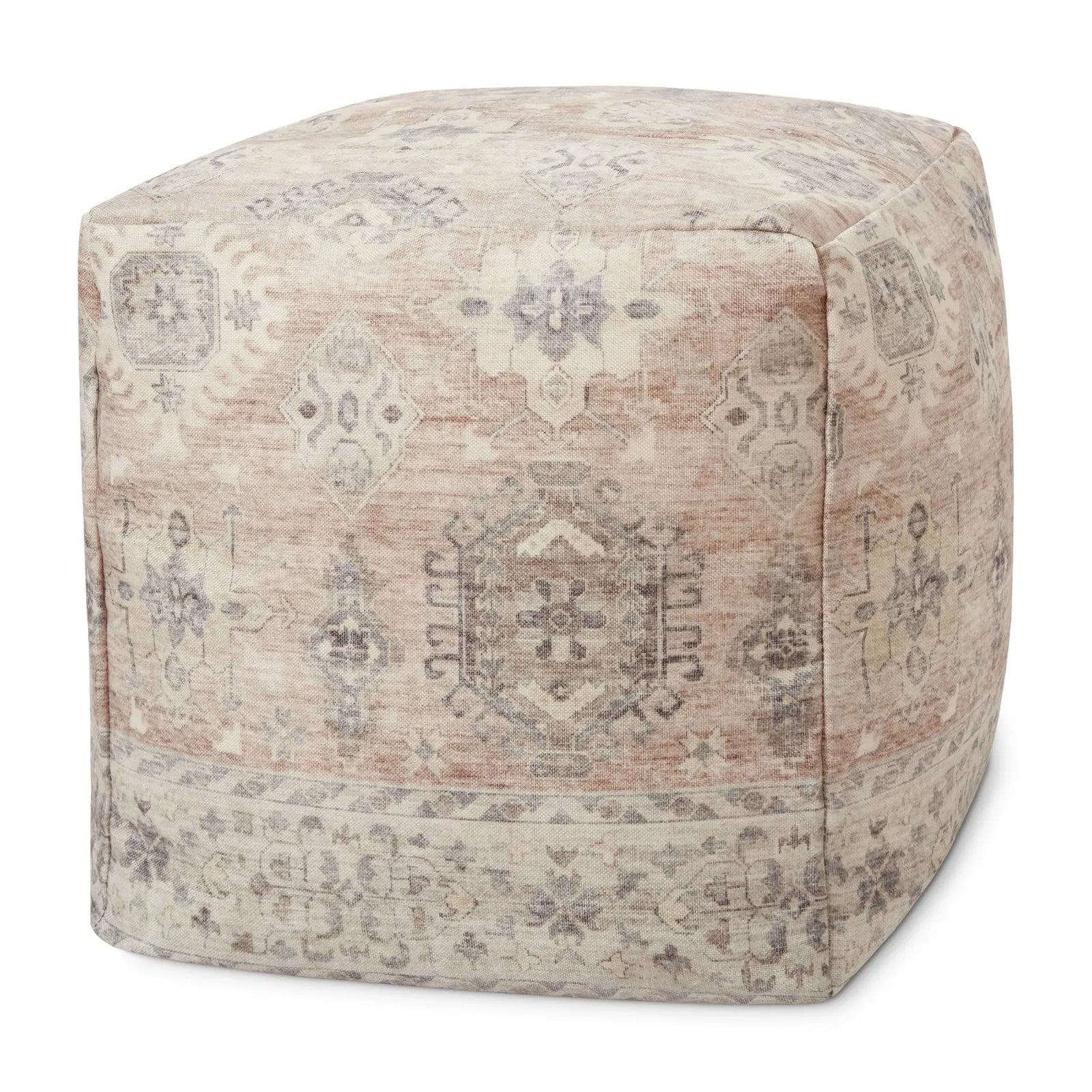 Loloi Lpf0023 Rust/Multi Pouf