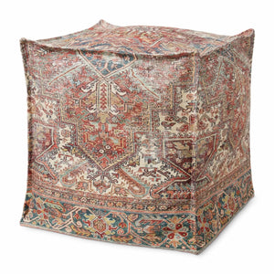 Loloi Lpf0024 Rust/Multi Pouf