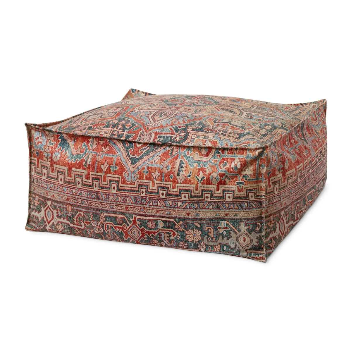 Loloi Lpf0026 Rust/Multi Pouf