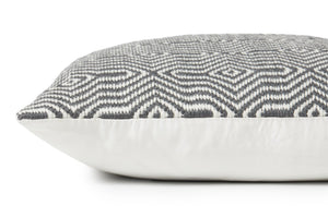 Loloi P0339 Charcoal/White Pillow