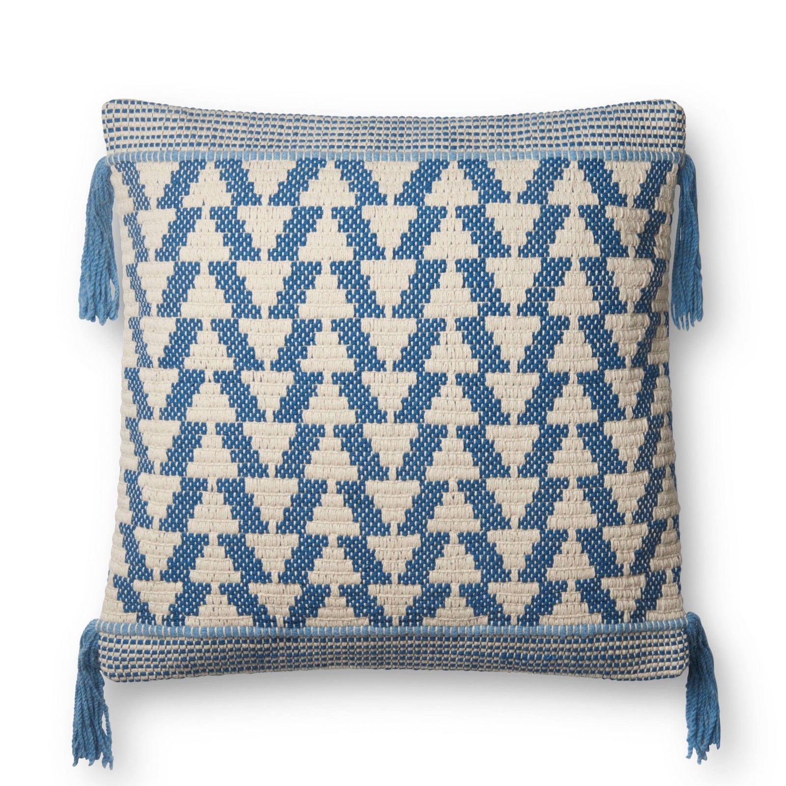 Loloi P0592 Blue/Ivory Pillow