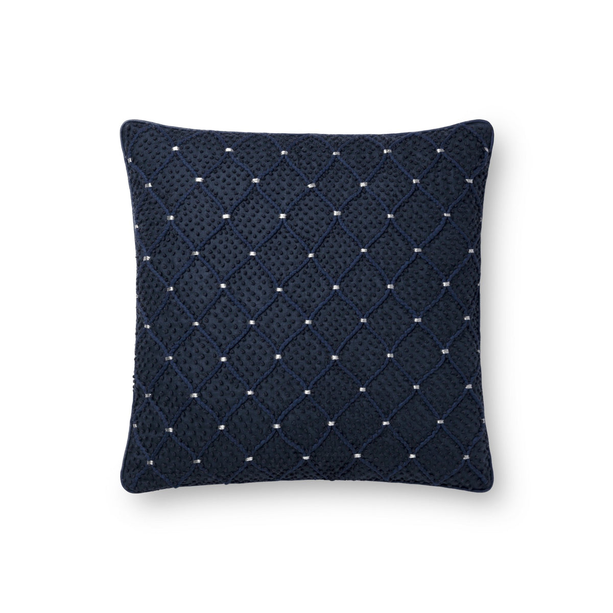 Loloi P0675 Navy/Silver Pillow