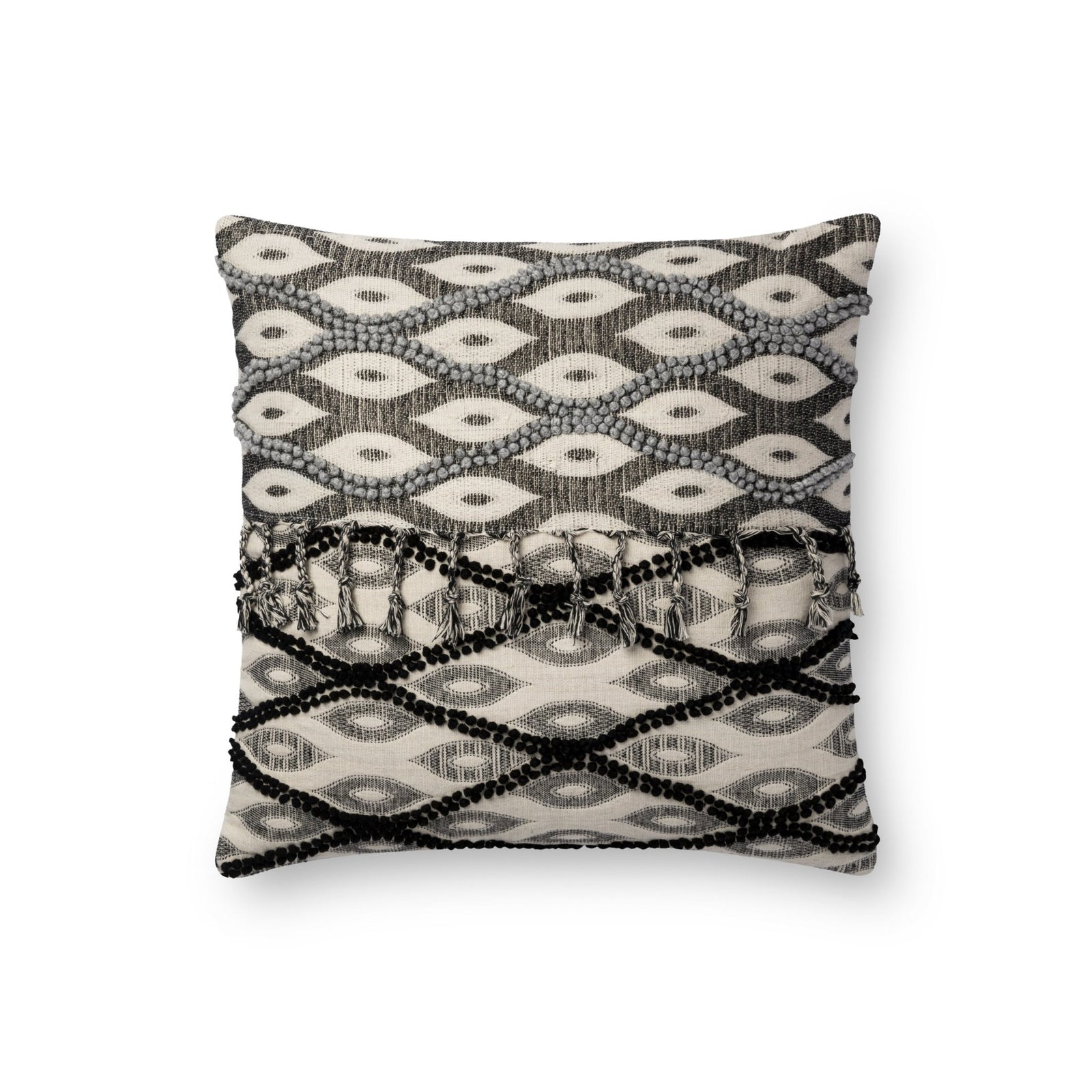 Loloi P0698 Black/White Pillow