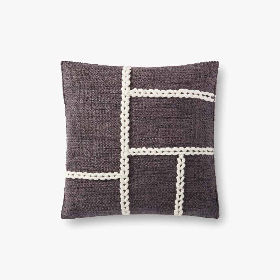 Loloi P0916 Charcoal/Natural Pillow