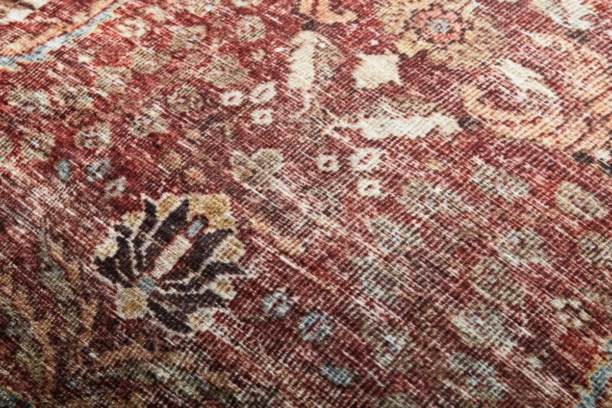 Loloi Pf0006 Red/Multi Pouf